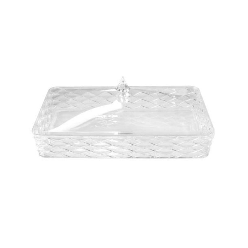 Vague Acrylic Rectangular Big Candy Box with Cover Set Tog Design