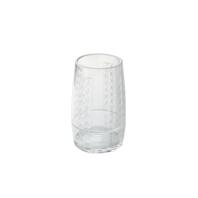 Vague Acrylic Transparent 6 Pieces Water Cup SetVertical Lines Design