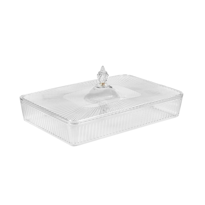 Vague Rectangle Acrylic Candy Box Set 40.2 cm x 27.2 cm x 7 cm