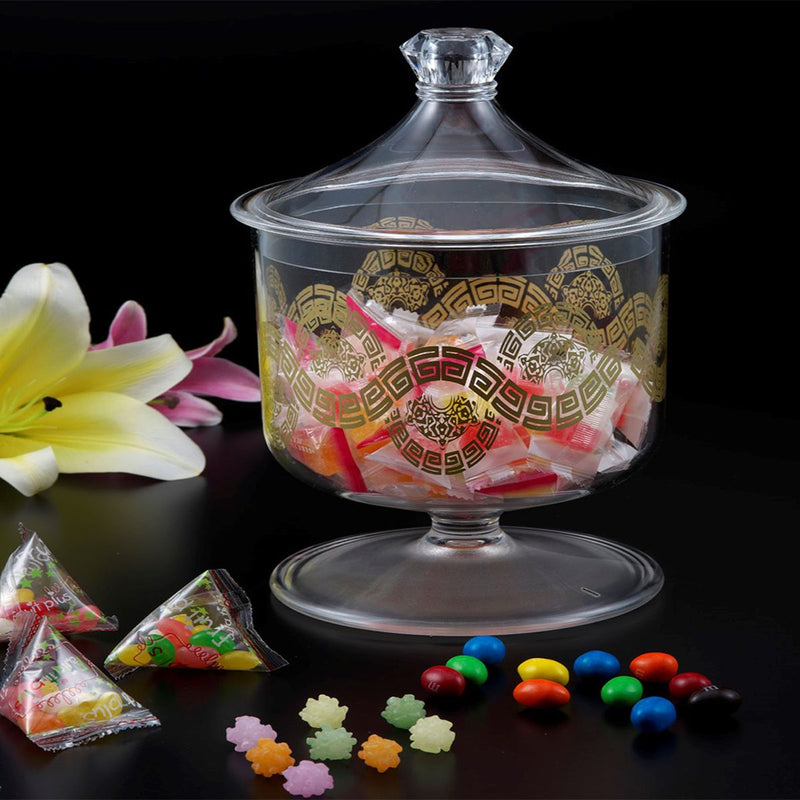 Vague Acrylic Candy Jar 17.5 cm x 22 cm - Al Makaan Store