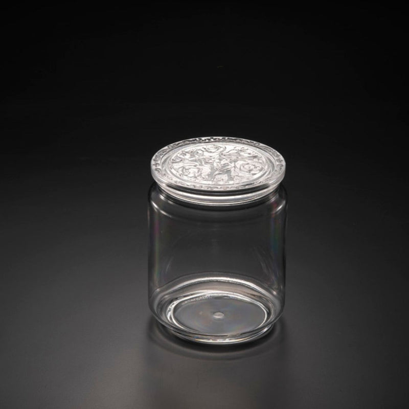 Vague Acrylic Clear Long Jar Medium 11.5 cm
