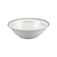 Decopor Bone China Ivory Salad Bowl Golden Design - Al Makaan Store