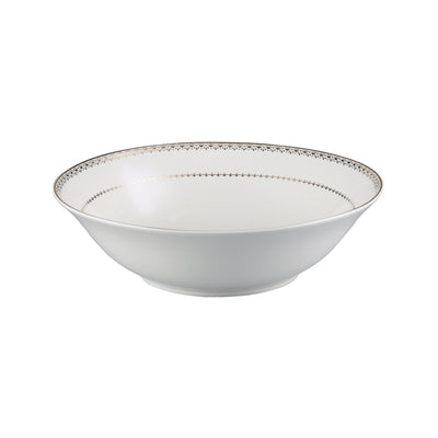 Decopor Bone China Ivory Salad Bowl Golden Design - Al Makaan Store