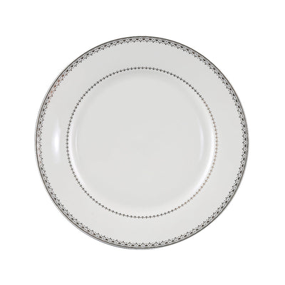 Decopor Bone China Ivory Dinner Plate Golden Desing - Al Makaan Store