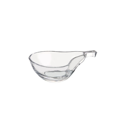 Vague Glass Transparent Pear Bowl 6 Pieces Set 14.7 cm x 9.2 cm