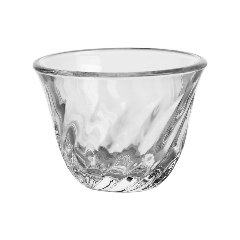 Vague Swirl Flow 6 Pcs Glass Cawa Cup 60 ml Set