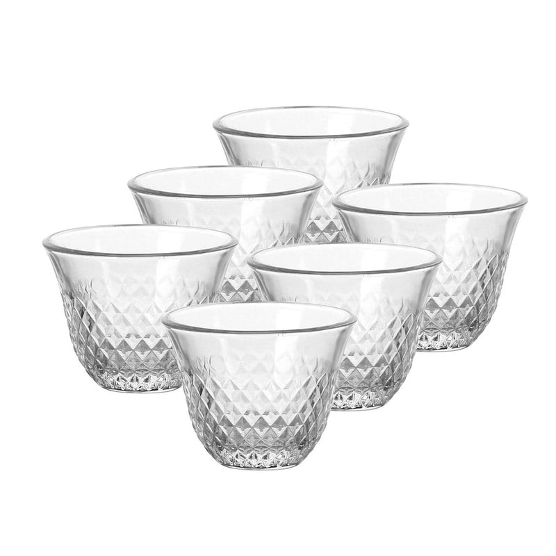 Glass 6 Pcs Cawa Cup Set 60 ml - Nexus Design