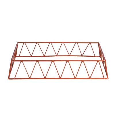 Vague Short Red Copper 1/1 GN Rectangular Display Stand Riser