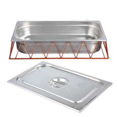 Vague Short Red Copper 1/1 GN Rectangular Display Stand Riser