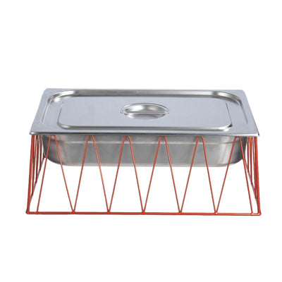 Vague Medium Red Copper 1/1 GN Rectangular Display Stand Riser
