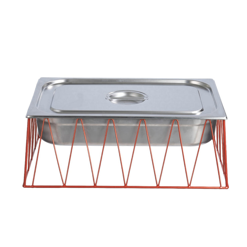 Vague Medium Red Copper 1/1 GN Rectangular Display Stand Riser