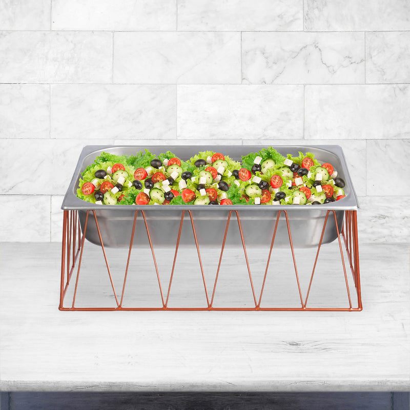 Vague Medium Red Copper 1/1 GN Rectangular Display Stand Riser