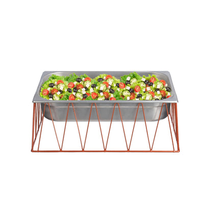 Vague Medium Red Copper 1/1 GN Rectangular Display Stand Riser