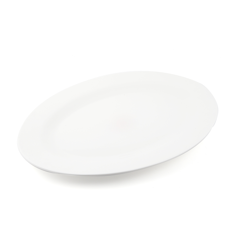 Porceletta Ivory Porcelain Oval Serving Plate - Al Makaan Store