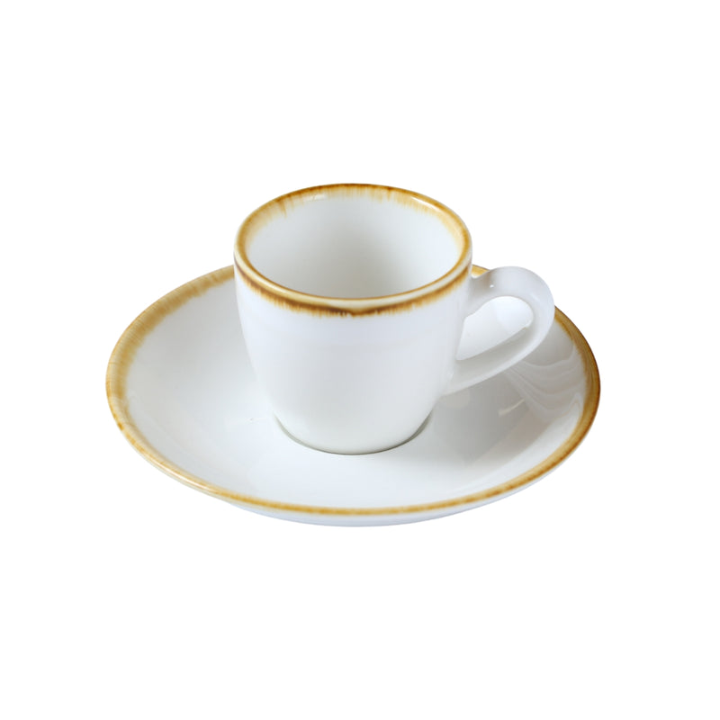 H.P Ivory Mocha / Espresson Cup & Saucer 80 ml / 8 CL