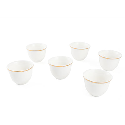 H.P Ivory Cawa Cup Set Pvc/6 D11