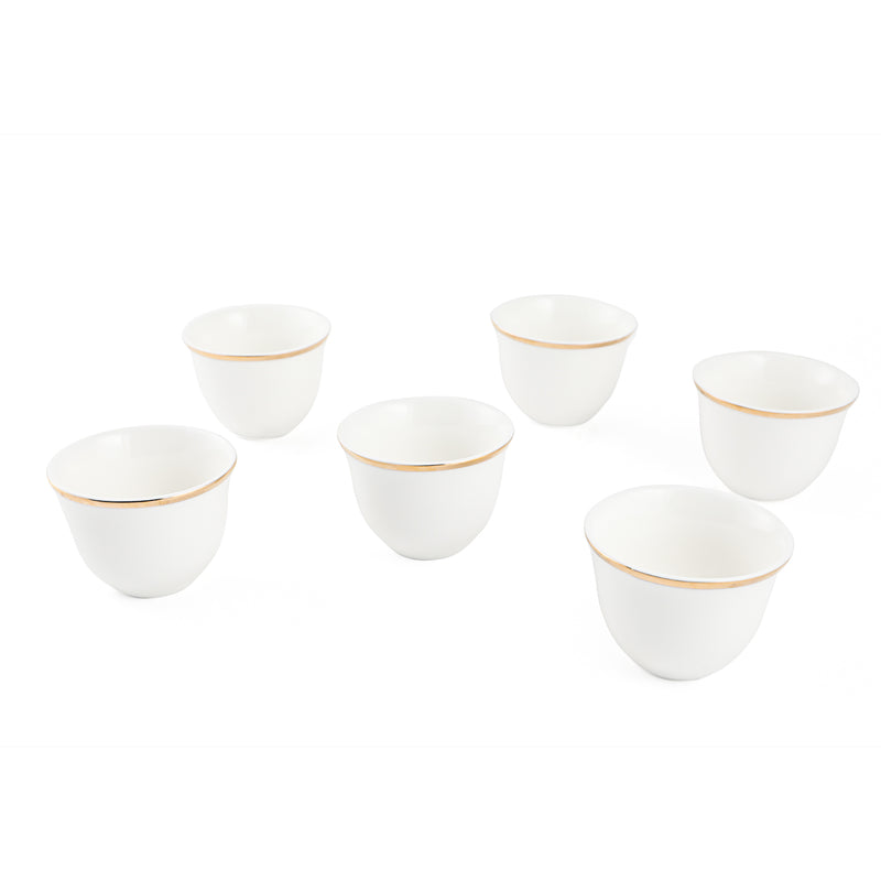 H.P Ivory Cawa Cup Set Pvc/6 D11