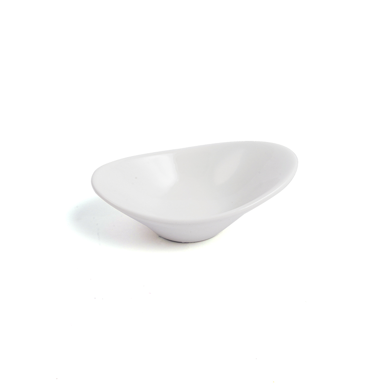 Porceletta Ivory Porcelain Oval Deep Dish 10 cm x 7.3 cm x 3.5 cm - Al Makaan Store