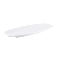 Porceletta Ivory Porcelain Boat Rectangular Plate - Al Makaan Store