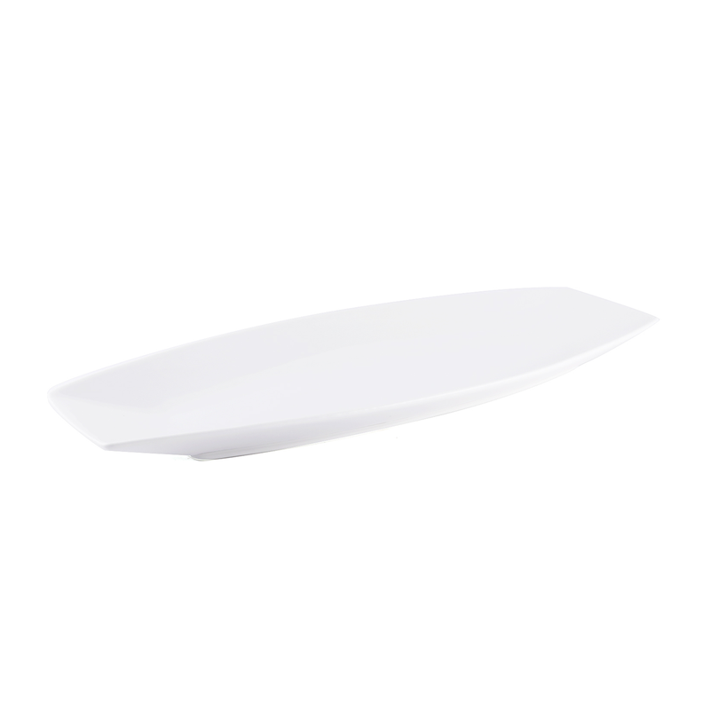 Porceletta Ivory Porcelain Boat Rectangular Plate - Al Makaan Store