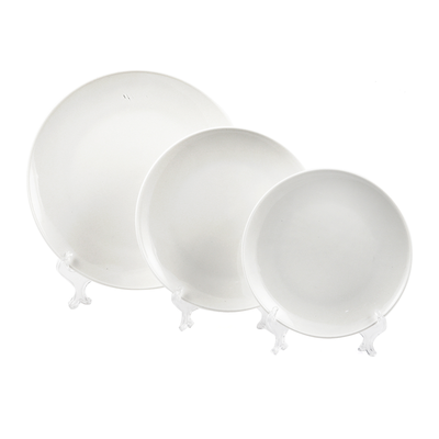 H.P Ivory / 7" Rimmed Think Plate