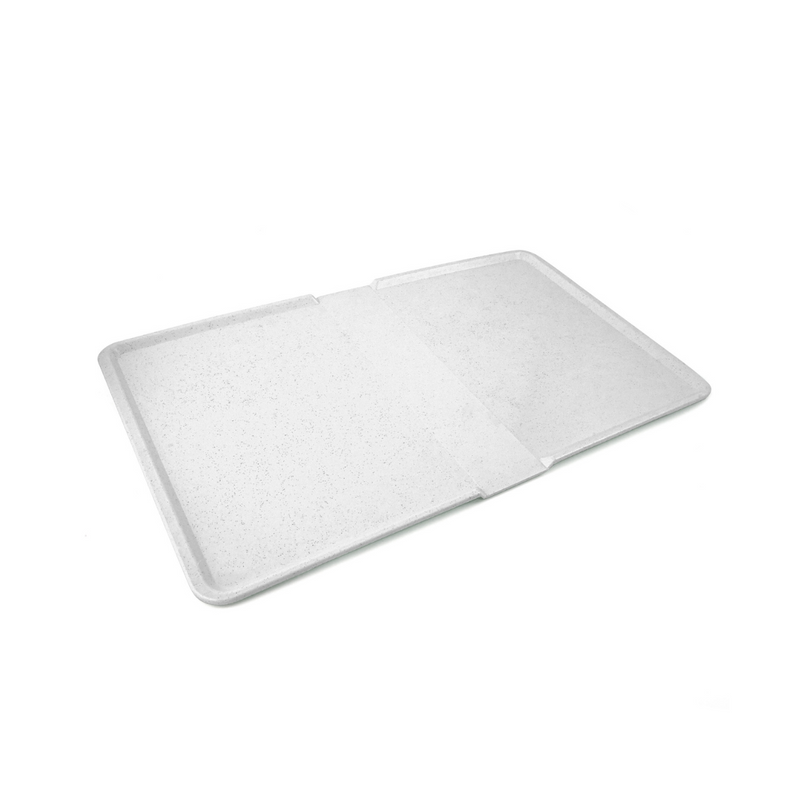 Grey Vague Fiber Plastic Hospital Serving Tray 53 cm x 32.5 cm