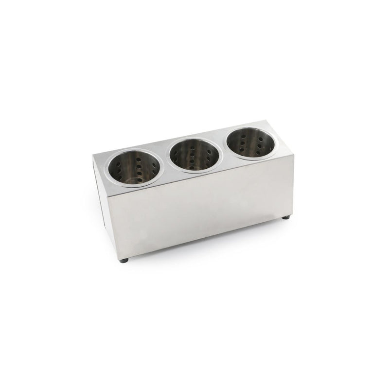 Vague Stainless Steel Cutlery Box 3 Holes