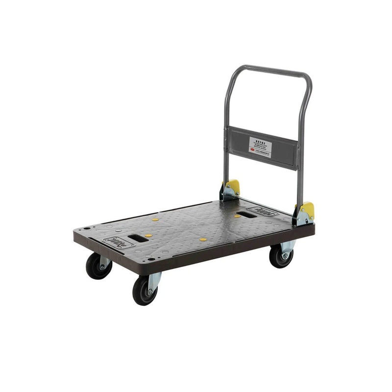 Jiwins Grey Stainless Steel Heavy-Duty Platform Trolley, 300 kg - Al Makaan Store