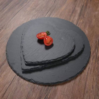 Vague Round Slate Board 25 x 0.7 cm