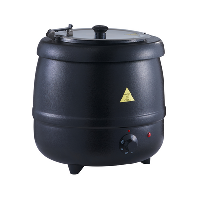 SKW-10 / Jiwins 10 Liters Black Soup Kettle Warmer