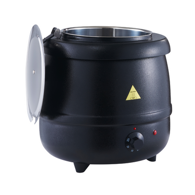 SKW-10 / Jiwins 10 Liters Black Soup Kettle Warmer