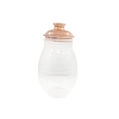 Round Jar with Rose Golden Cover
