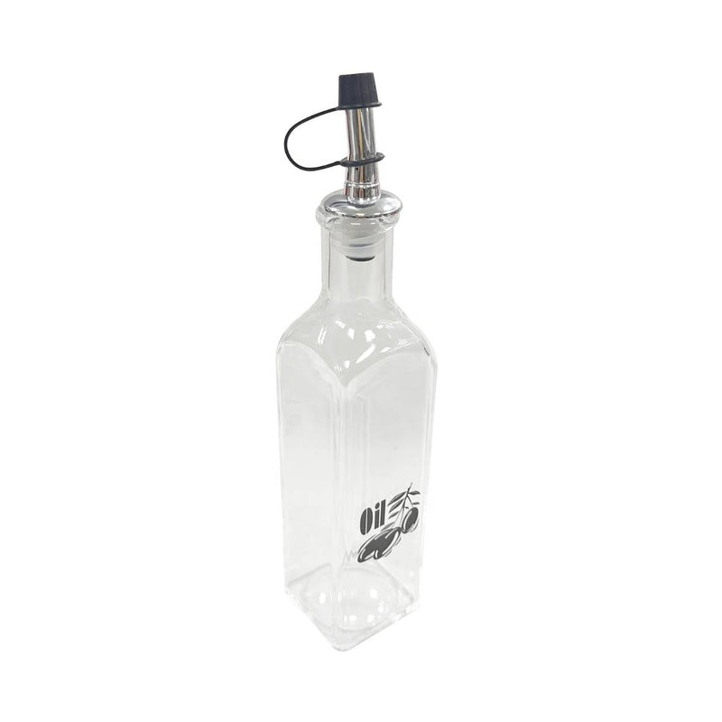 Transparent Square Oil Bottle 250 ml