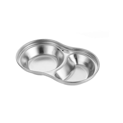 Stainless Steel Small Round Korean Style Plate
