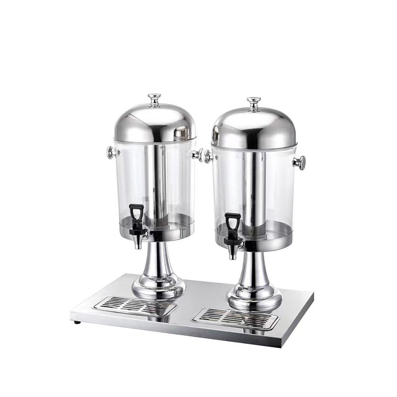 Double Juice Dispenser with Stainless Steel Stand