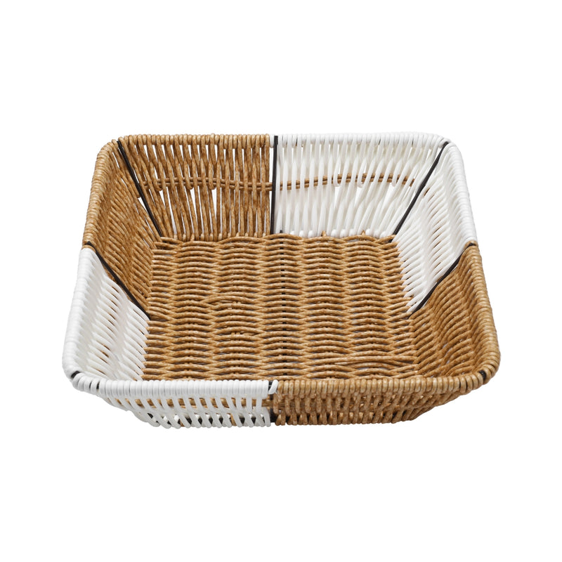 Vague Rattan Square Basket Two Color 20*20*6 cm