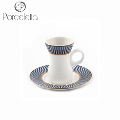 Porceletta Ivory Belly Tea Cup & saucer Set D07