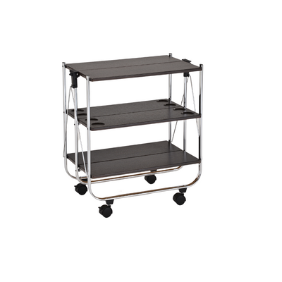 Vague Foldable Trolley With Laminate Board 3 Layers & 8 Cups Nest
