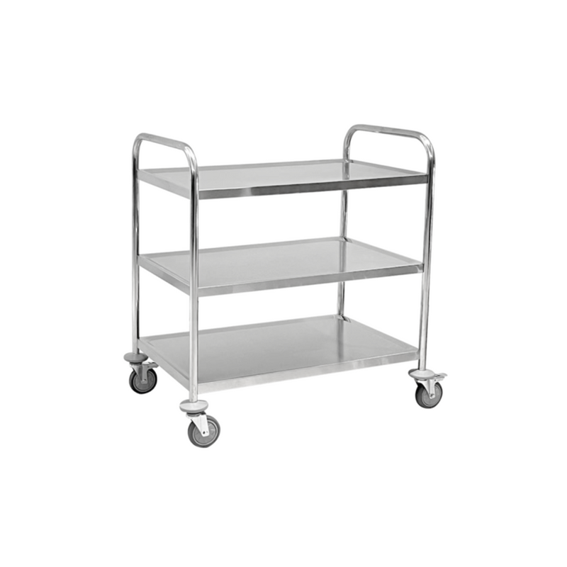 Jiwins Stainless Steel Serving Trolley Round tube