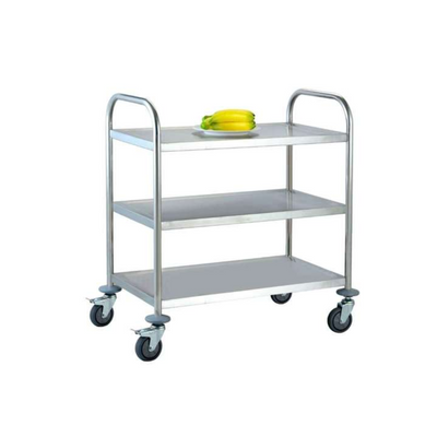 Jiwins Stainless Steel Serving Trolley Round tube