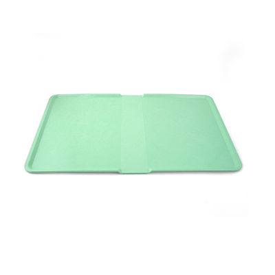 Green Vague Fiber Plastic Hospital Serving Tray 53 cm x 32.5 cm