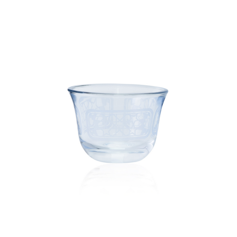 Dimlaj 6 Piece Taraf Glass Cawa Cup Set