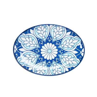 Che Brucia Mosaic Design Oval Plate