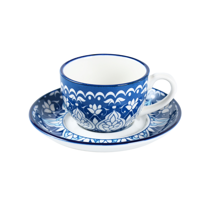 Che Brucia Mosaic Design Cup & Saucer 200 ml