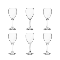 Deli Glass 6 Pieces Water Goblet 340 ml Set - Al Makaan Store