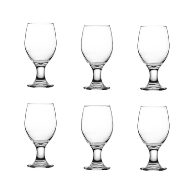 Deli Glass 6 Pieces Water Goblet 400 ml Set - Al Makaan Store