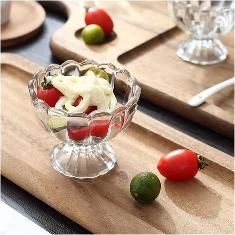 Deli Glass 6 Pieces Ice Cream Cup 170 ml