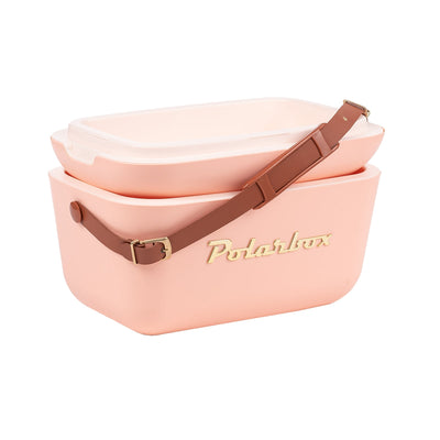 Polarbox 12L Classic Golden Cooler Box Coral - Al Makaan Store