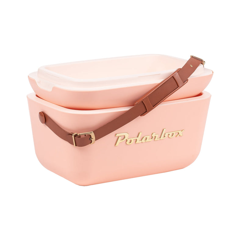 Polarbox 12L Classic Golden Cooler Box Coral - Al Makaan Store