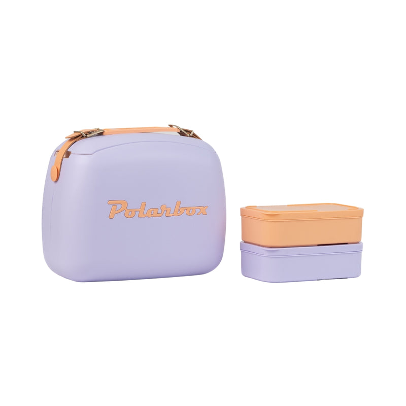 Polarbox 6 Liters Summer Pop Cooler Bag with 2 Containers Lilac - Sorbet